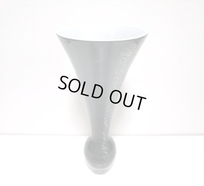 画像3: ガラス花器　涼４-２A　グレイ千草型