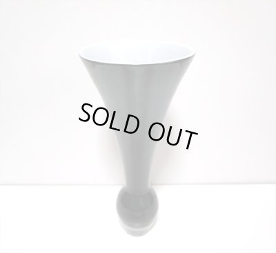 画像6: ガラス花器　涼４-２A　グレイ千草型