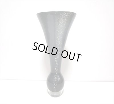 画像4: ガラス花器　涼４-２A　グレイ千草型