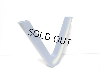 画像7: 変型Ｖ字花器ブルー　T-２９-４４