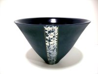 一品作　藍色１０.５号広口鉢　T-２９－５５