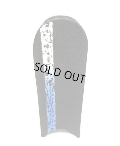 画像7: 一品作　黒/黄釉 角丸型長花器　T-２９-５７