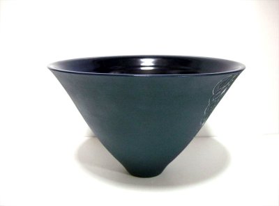 画像6: 一品作　藍色１０.５号広口鉢　T-２９－５５