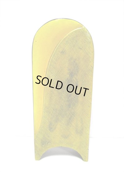 画像7: 一品作　黒/黄釉 角丸型長花器　T-２９-５９