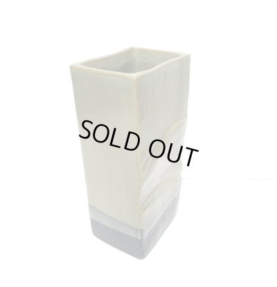 画像8: 特-５０１　手作りうぐいす色角型花器