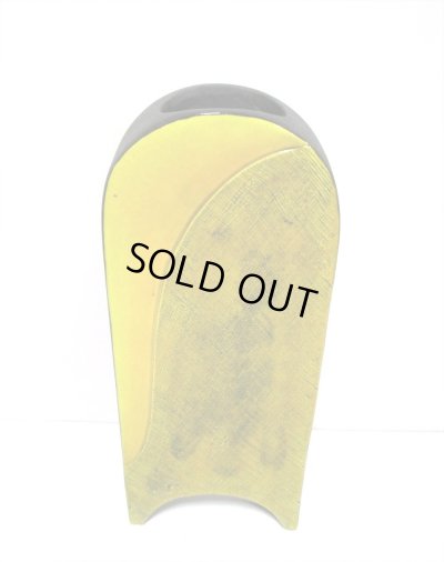 画像8: 一品作　黒/黄釉 角丸型長花器　T-２９-５９