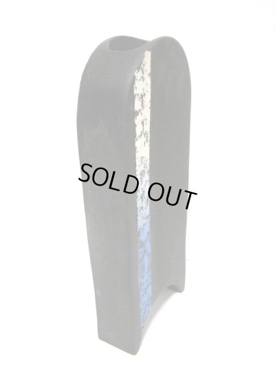 画像11: 一品作　黒/黄釉 角丸型長花器　T-２９-５９