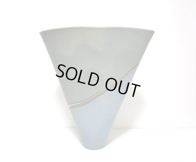 画像4: 特-５１１　作家物手作りモスグリーン生花・立花花器