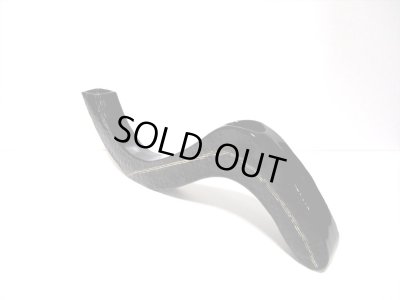 画像4: 黒艶横長ウエーブ花器　T-２９-６１