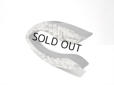 画像5: 一品作　黒変型Ｕ型２口花器　T-２９-６５