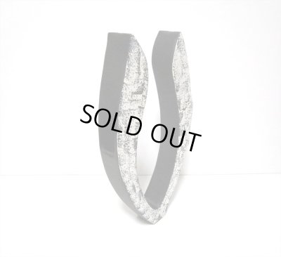 画像9: 一品作　黒変型Ｕ型２口花器　T-２９-６５