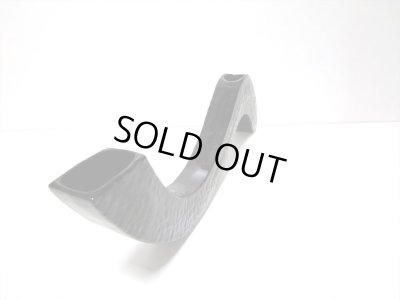 画像9: 黒艶横長ウエーブ花器　T-２９-６１