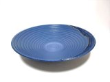 群青色１２号丸皿鉢　T-２９－６３