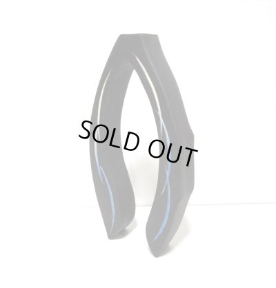 画像12: 一品作　黒変型Ｕ型２口花器　T-２９-６５