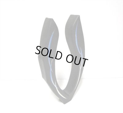 画像11: 一品作　黒変型Ｕ型２口花器　T-２９-６５