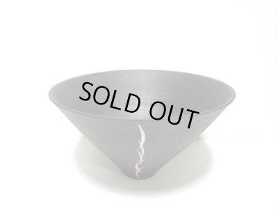 画像8: 一品作　黒１２.５号大鉢染分模様　T-２９－７４