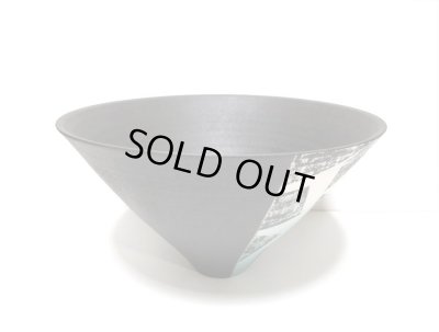 画像10: 一品作　黒１２.５号大鉢染分模様　T-２９－７４