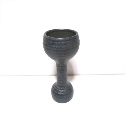 画像3: 特-５３１　手作り藍色杵型花器