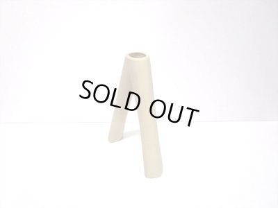 画像7: 特-５２９　逆Ｖ型花器ベージュ/グリーン