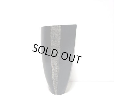 画像5: 特-５４２　手造り６号黒舟型生花・立華花器