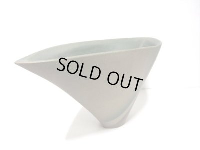 画像8: 特-５４４　手作りブラウン１３号舟形生花・立花花器