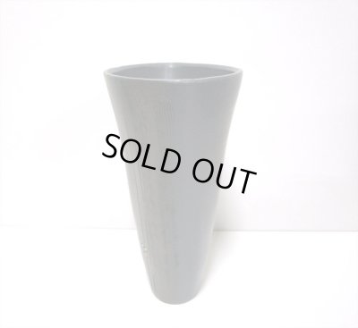 画像7: 特-５４３　作家物手作りグレー舟形生花・立花花器