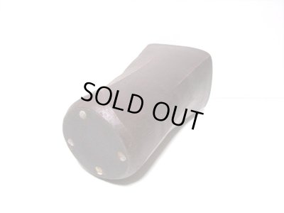 画像11: 特-５４６　作家物手作り赤錆色角口筒型花器