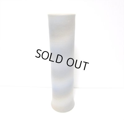 画像6: 特-５４９　手作り紺色ラセン１３号筒型花器