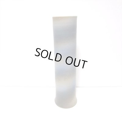 画像3: 特-５４９　手作り紺色ラセン１３号筒型花器