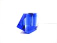 画像6: 特-６９３　クリスタルガラス花器　菱形ブルー（１点限り）
