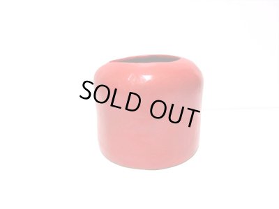 画像4: 手造り 朱色６号筒形花器　T-３０-７