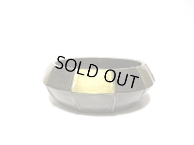 画像4: 手作り濃緑ビードロ釉１０号面取り丸水盤　T-３０－１０