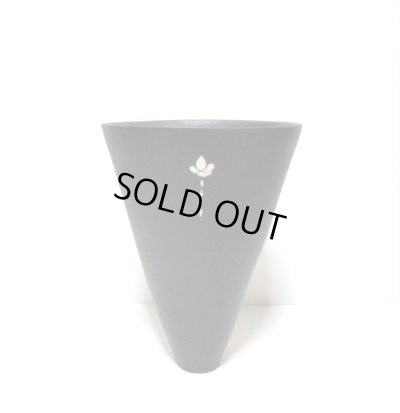 画像3: 一品作　黒６.５号丸立花器花紋　T-３０－２５