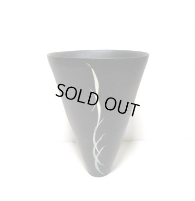 画像8: 一品作　黒６.５号丸立花器花紋　T-３０－２５