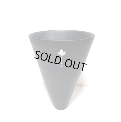 画像4: 一品作　黒６.５号丸立花器花紋　T-３０－２５