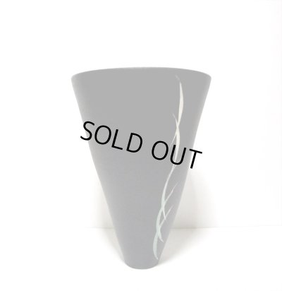 画像7: 一品作　黒６.５号丸立花器花紋　T-３０－２５