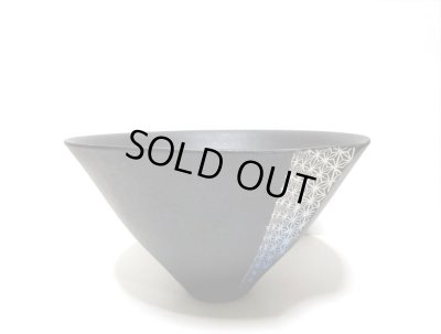 画像6: 一品作　黒１１.５号変形丸型広口鉢　T-３０－３２