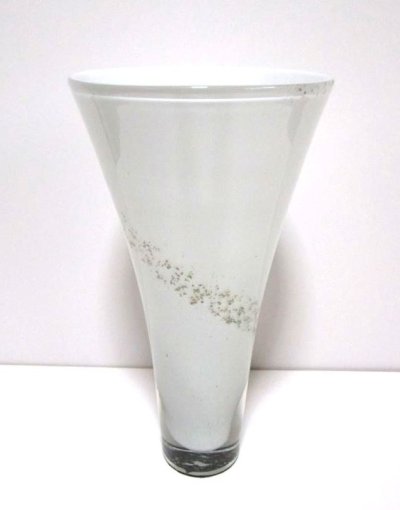 画像1: ガラス花器　涼４-６　白水仙型