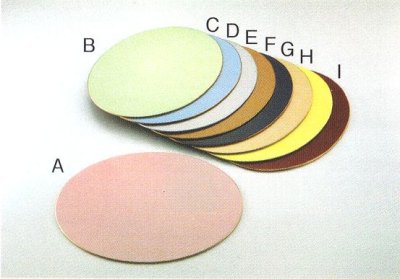 画像1: カラー敷板　パレット楕円