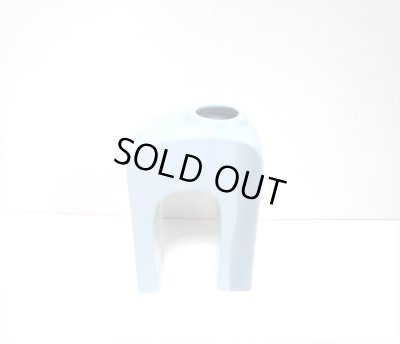 画像3: ライトブルー逆U字ブリッジ型花器　T-３０-３６