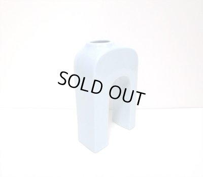 画像5: ライトブルー逆U字ブリッジ型花器　T-３０-３６