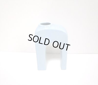 画像6: ライトブルー逆U字ブリッジ型花器　T-３０-３６