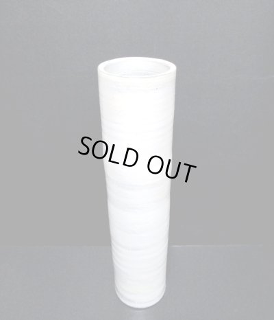 画像7: 手作り　白釉刷毛目１５号筒型花器　T-３０－４４