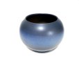 画像6: 一品作　手造り藍色９号丸壺型花器　T-３０－４５