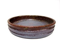特-５８８　手造り茶窯変１０号丸切立水盤　