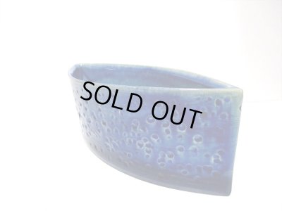 画像7: 特-５９７　手造り生子１３号巾広角舟形花器