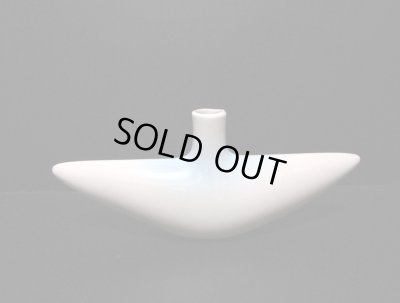 画像10: 白変形翼型一口花器　T-３１-２３