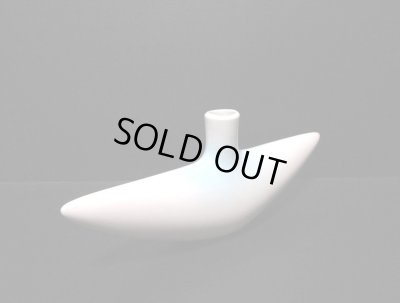 画像12: 白変形翼型一口花器　T-３１-２３