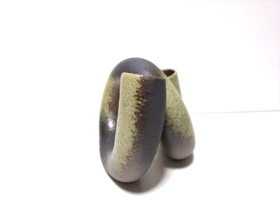 画像5: 焼〆変型パイプ花器　T-３１-２２