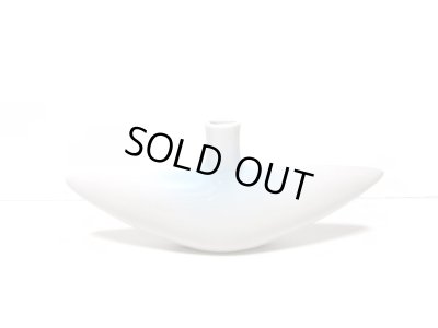 画像5: 白変形翼型一口花器　T-３１-２３